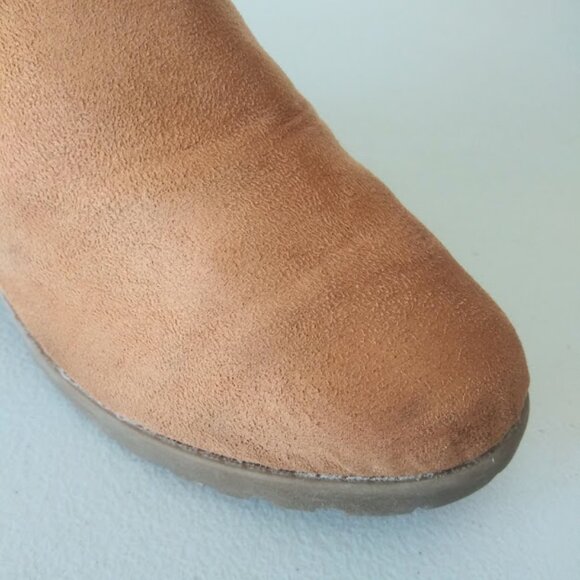 Rampage girls size 2 brown and white knee high boots - Picture 14 of 16